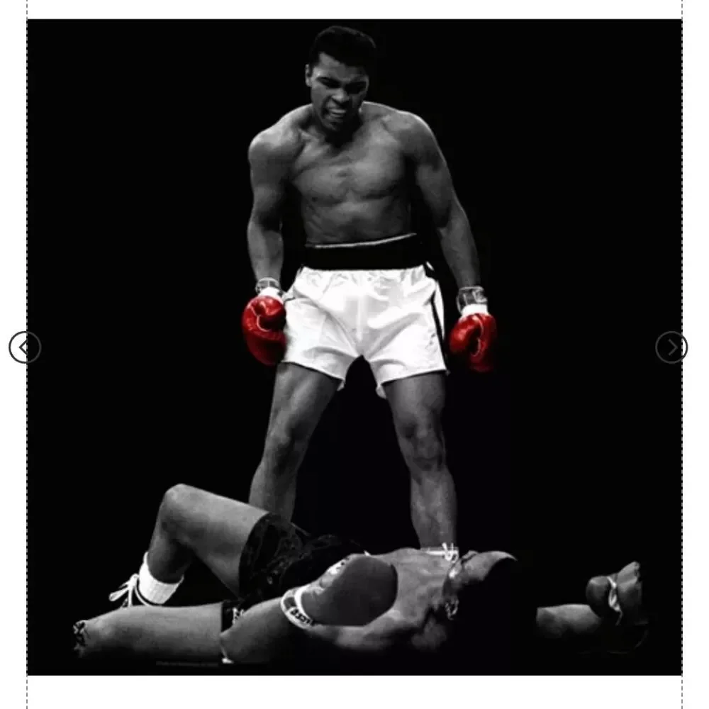 🆕️🥊Muhammed Ali Black Jacket And T-shirt Bundle, XL/XXL